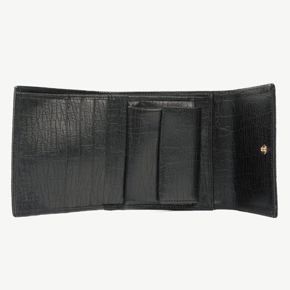 Gucci Black GG Canvas Horsebit Web Trifold Wallet - Picture 8 of 11